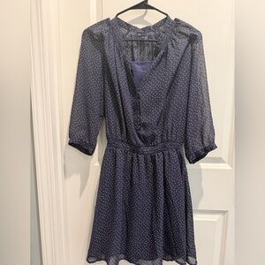 GAP Navy Blue Long Sleeve Dress